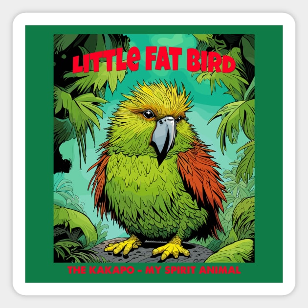 Kakapo . little fat bird Magnet by Kingrocker Clothing